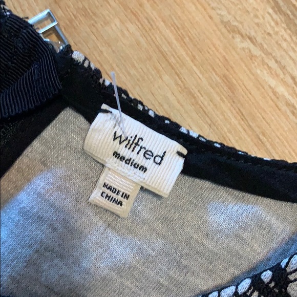 Wilfred mignonne dress lace sz medium black white - Picture 8 of 10